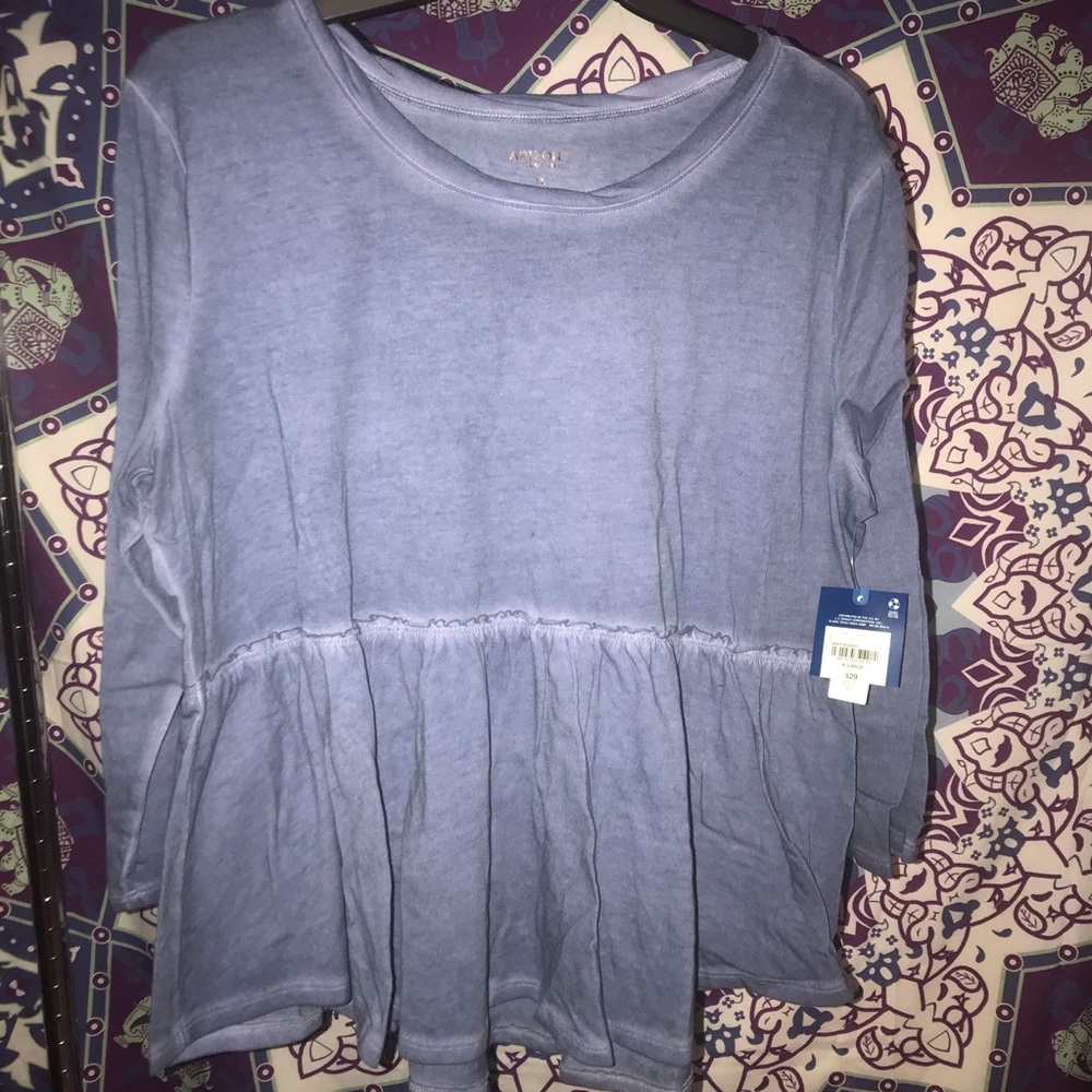 Casual chambray blue Long sleeve